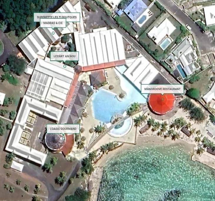 Studio Bord De Mer Avec Piscine - Le Manganao, Saint-Francois Exteriér fotografie